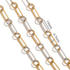 Hiphop Stainless Steel Gradient Plated Totem Handmade Chain Bracelet Necklace