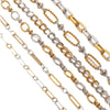 Hiphop Stainless Steel Gradient Plated Totem Handmade Chain Bracelet Necklace