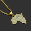 Hiphop Style Alloy Diamond Geometric Pendant Necklace