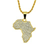 Hiphop Style Alloy Diamond Geometric Pendant Necklace