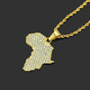 Hiphop Style Alloy Diamond Geometric Pendant Necklace
