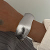 Hiphop Style Irregular Alloy Hammer Wideface Electroplated Bracelet
