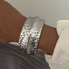 Hiphop Style Irregular Alloy Hammer Wideface Electroplated Bracelet
