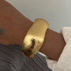 Hiphop Style Irregular Alloy Hammer Wideface Electroplated Bracelet