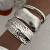 Hiphop Style Irregular Alloy Hammer Wideface Electroplated Bracelet