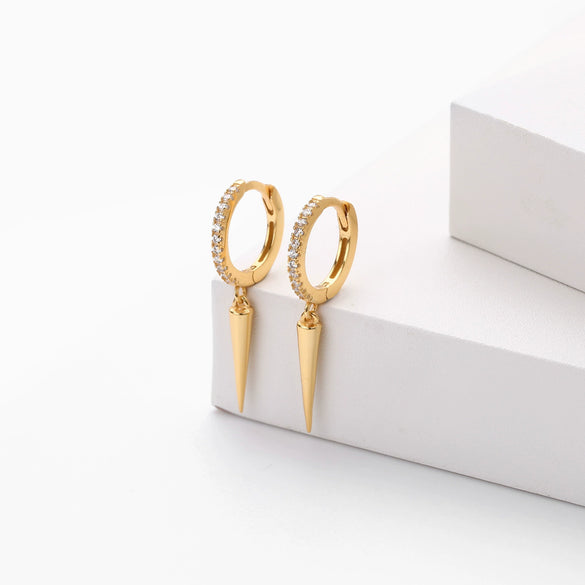 Hiphop Style S925 Sterling Silver Earrings