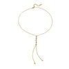Holiday Style Zircon Fourpointed Star Yshaped Stainless Steel Chain Necklace With Electroplating For Women