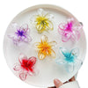 Holiday Wind Plumeria Hair Clip Set For Women Plastic Resin Electroplated