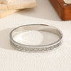 Hollowout Light Luxury Drill Bracelet Titanium Steel Polish Fashion