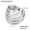 Hollowout Titanium Steel Ring With Geometric Design 18K Gold Plated For Women