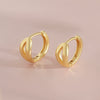 Hoop Earrings Copper Geometric Style Electroplating