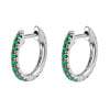 Hoop Earrings Copper Plated With Real Gold Geometric Zircon Inlay Jewelry For Women