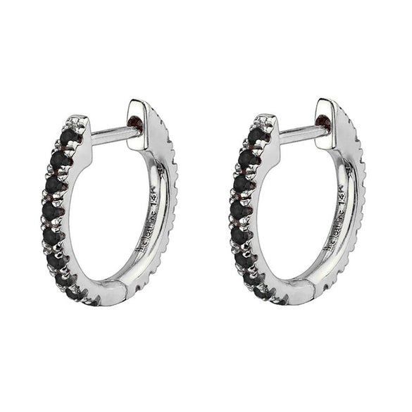 Hoop Earrings Copper Plated With Real Gold Geometric Zircon Inlay Jewelry For Women