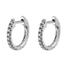 Hoop Earrings Copper Plated With Real Gold Geometric Zircon Inlay Jewelry For Women