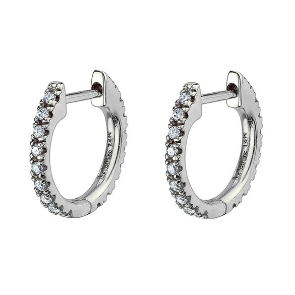 Hoop Earrings Copper Plated With Real Gold Geometric Zircon Inlay Jewelry For Women