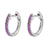 Hoop Earrings Copper Plated With Real Gold Geometric Zircon Inlay Jewelry For Women