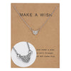 Hot Cardboard Envelope Jewelry Women's Simple Paper Card Cat Ear Alloy Pendant Necklace Gift