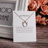 Hot Cardboard Envelope Jewelry Women's Simple Paper Card Cat Ear Alloy Pendant Necklace Gift