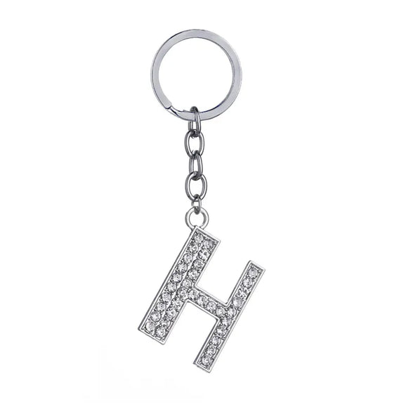 Hot-Selling Fashion 26 English Letters Diamond Keychain  Wholesale