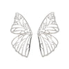 Hot Selling Fashion Exaggerated Metal Hollow Butterfly Earrings