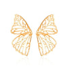 Hot Selling Fashion Exaggerated Metal Hollow Butterfly Earrings