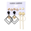 Hot Selling Tassel Earrings Creative Simple Retro  Earring Set 6 Pairs
