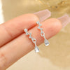 Hotselling Alloy Dropshaped Zircon Stud Earrings For Women With Diamondembedded And Electroplating Design Ins Style Simple Elegant And Exquisite