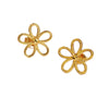 Hotselling Earrings Sweet Style Cut Out Fiveleaf Flower Stamping Design
