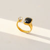 Hotselling Geometric Electroplated Unisex Retro Adjustable Rings