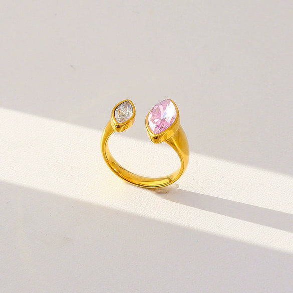 Hotselling Geometric Electroplated Unisex Retro Adjustable Rings