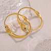 Hotselling Irregular Devil's Eye Bracelet Titanium Steel 18K Gold Plated Electroplating