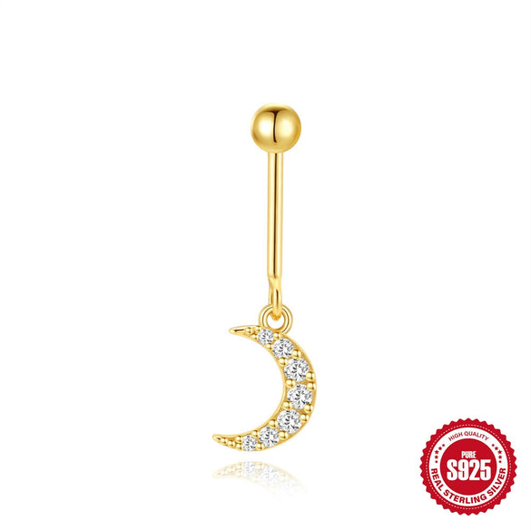 Hotselling Luxury S925 Sterling Silver Butterfly Geometric Zirconia Cartilage Piercing Earrings