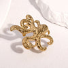 Hotselling Simple Animal Design Electroplated Stainless Steel Women's Open Ring Hand Jewelry