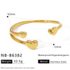 Hotselling Stainless Steel 18K Gold Electroplated Polished Bracelet With Geometric Knot Design