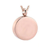 Hotselling Stainless Steel Round Gloss Openable Perfume Bottle Family Pet Hair Ashes Pendant