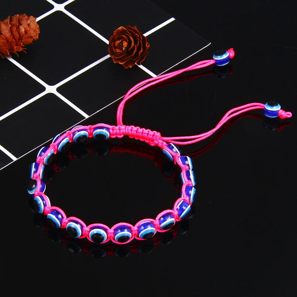 Hottest Jewelry Wholesale Ethnic Style Devil's Eye Bracelet Colorful Handwoven Eye Bracelet