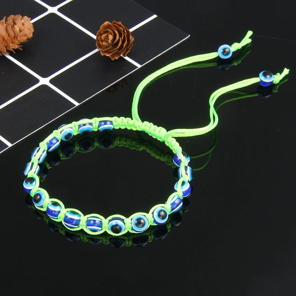 Hottest Jewelry Wholesale Ethnic Style Devil's Eye Bracelet Colorful Handwoven Eye Bracelet