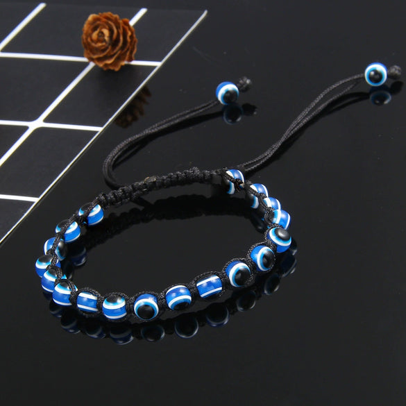 Hottest Jewelry Wholesale Ethnic Style Devil's Eye Bracelet Colorful Handwoven Eye Bracelet