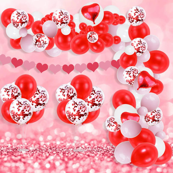 Hugging Bear Latex And Foil Balloon Set For Wedding Decorations And Valentine Table Bouquets