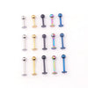 Human Body Puncture Jewelry Stainless Steel Round Geometric Vacuum Plating Electroplating Unisex