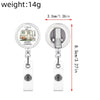 Id Buckle Abs Material Modern Art Style With Rotating Back Clip And Glue Work Permit Patch