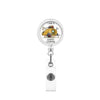 Id Buckle Abs Material Modern Art Style With Rotating Back Clip And Glue Work Permit Patch