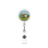 Id Buckle Abs Material Modern Art Style With Rotating Back Clip And Glue Work Permit Patch