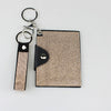 Id Card Holder And Car Key Buckle Diamond Encrusted Fashionable
