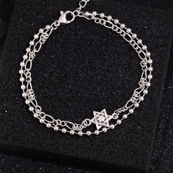 IG Style Basic Modern Style Hexagram Copper Women'S Bracelets