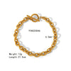 Wholesale Jewelry IG Style Beach Simple Style Geometric Solid Color 201 Stainless Steel 304 Stainless Steel 18K Gold Plated Stoving Varnish Anklet