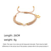 Ig Style Bohemian Star Freshwater Pearl Wax Rope Plating 18k Gold Plated Women'S Bracelets