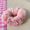 Ig Style Candy  Bow Knot Plush Hair Tie