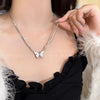 IG Style Casual Butterfly Artificial Gemstones Moonstone Alloy Wholesale Necklace