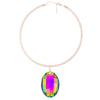 IG Style Casual Ethnic Style Water Droplets Glass Aluminum Wholesale Pendant Necklace